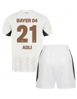 Bayer Leverkusen Amine Adli #21 Bortedraktsett Barn 2024-25 Korte ermer (+ bukser)